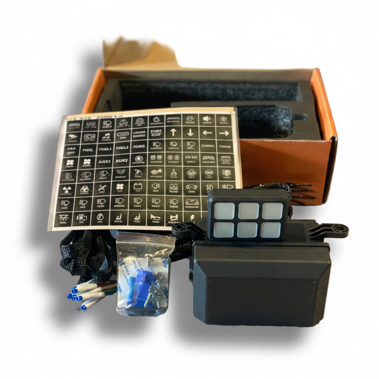 6 BUTTON SWITCH PANEL SYSTEM UNIVERSAL WATERPROOF