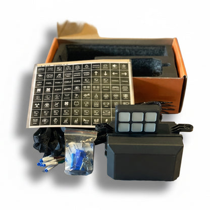 6 BUTTON SWITCH PANEL SYSTEM UNIVERSAL WATERPROOF
